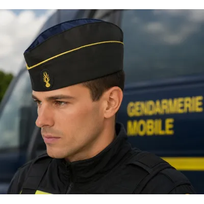 Microporous Mobile Gendarmerie Side Cap Reference: 24213| Chapellerie Traclet
