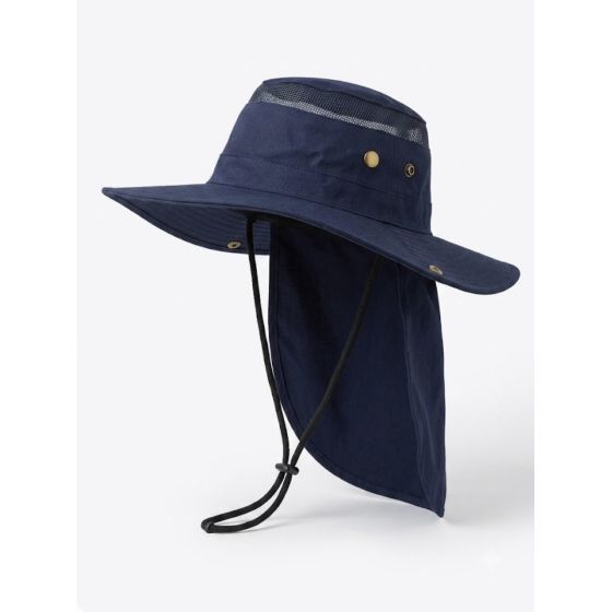 Chapeau Traveller Marine avec nuque