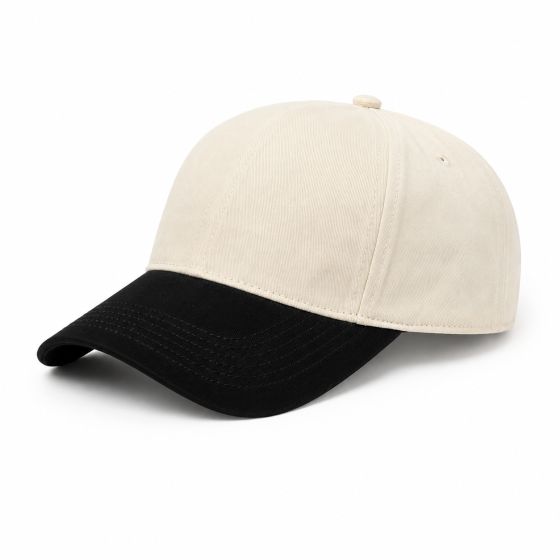 Casquette baseball Beige/Noir - Beechfield