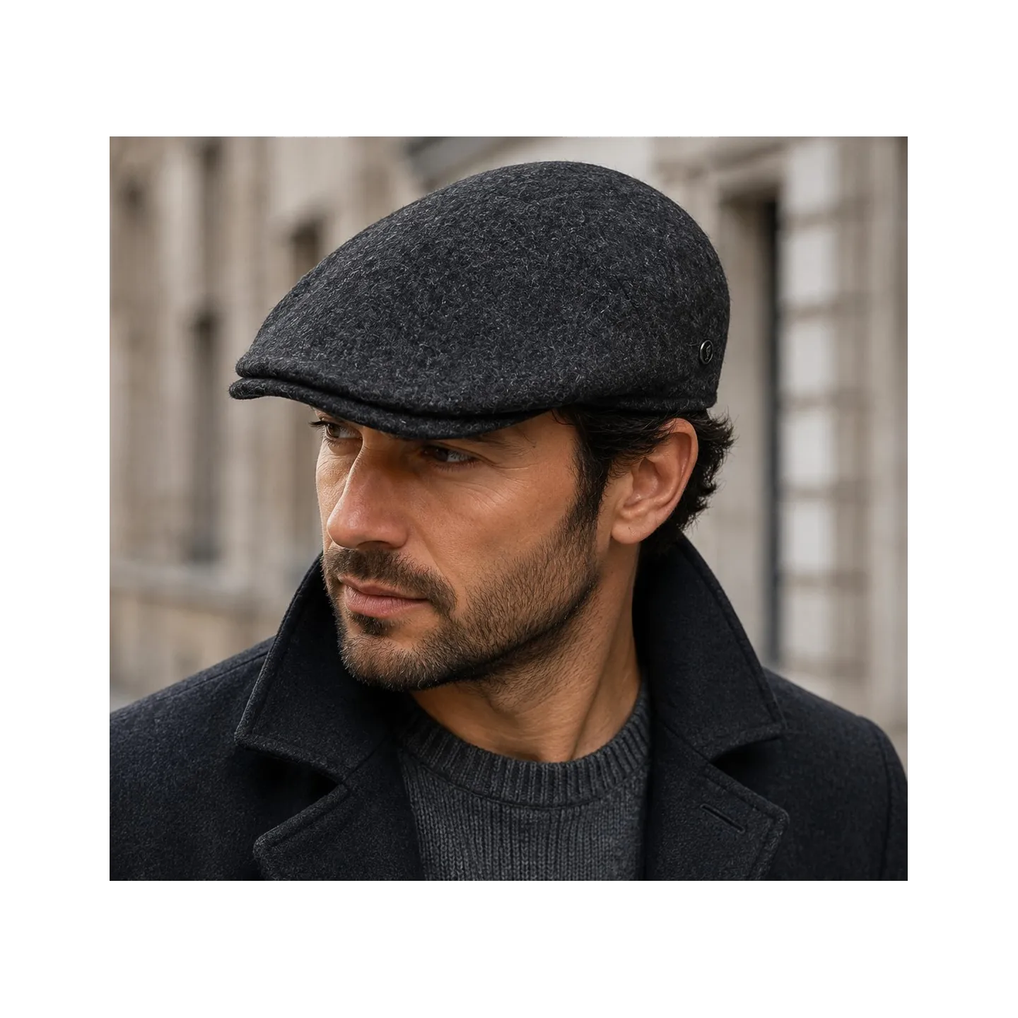 Casquette Plate Matteo Laine Anthracite - FLECHET