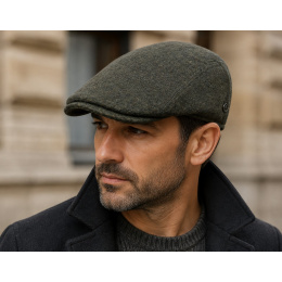 Casquette Plate Matteo Laine Loden - FLECHET