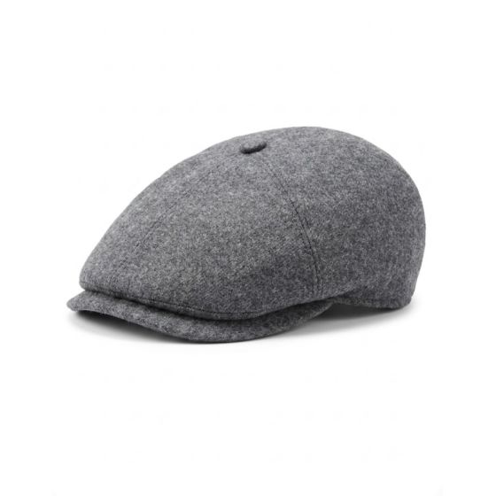 Casquette Plate Gris 6 cotes - Essentiels