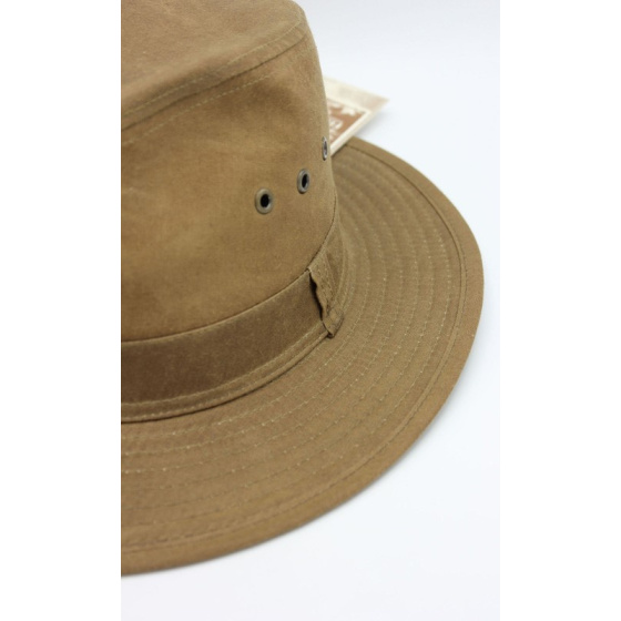 Oiled Cotton Hat Sologne Beige - Traclet