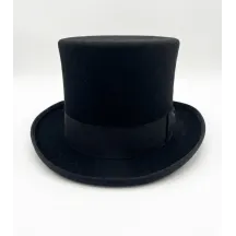 Chapeau haut de forme mélusine Noir