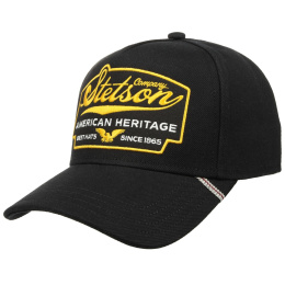 Black Cotton Baseball Cap American Eagle – Stetson