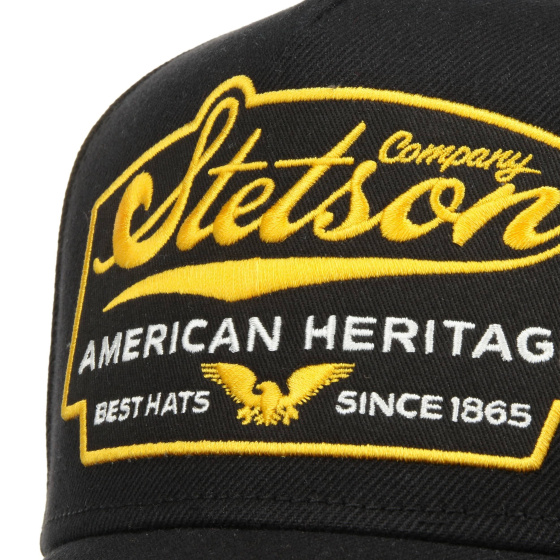 Casquette Baseball American Eagle Noire Coton – Stetson