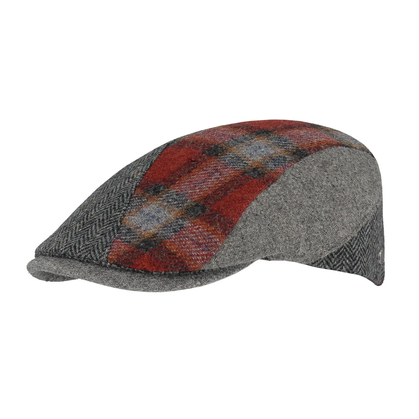 Donegal Patchwork Flat Cap Virgin Wool - Flechet ref 24376 Traclet hat shop