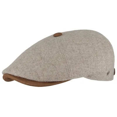 Casquette Plate Sologne Laine vierge Beige - FLECHET