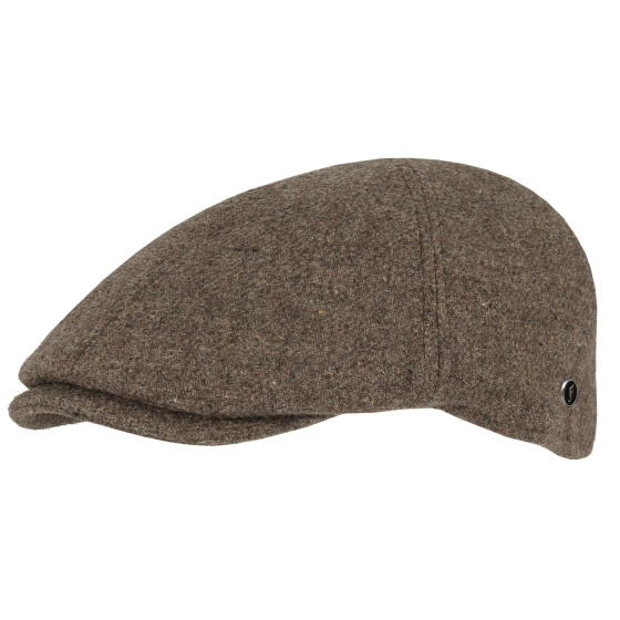 Casquette Plate Dartmoor Laine Vierge Taupe - FLECHET