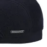 Navy Dylan Wool Flat Cap - Stetson reference 20556 traclet hat shop