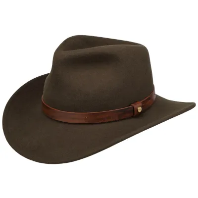 Cheval Traveller Wool Felt Hat Olive - Stetson Reference: 24401| Chapellerie Traclet