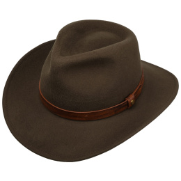 Cheval Traveller Wool Felt Hat Olive - Stetson