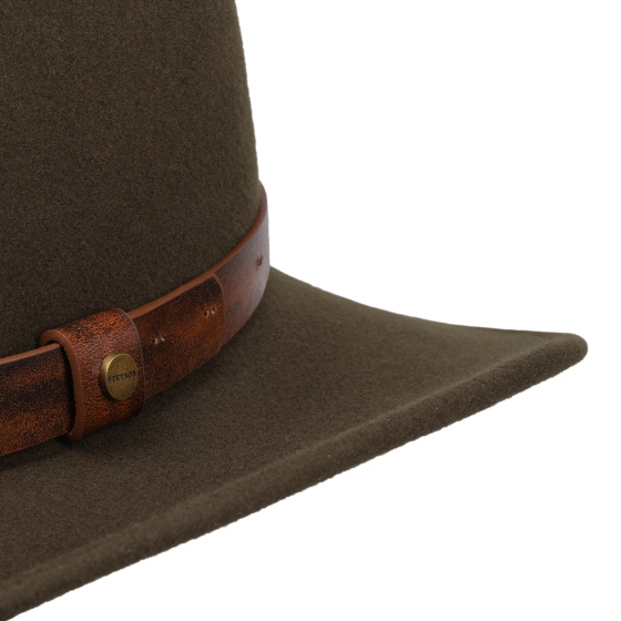 Chapeau Cheval Traveller Feutre laine Olive - Stetson