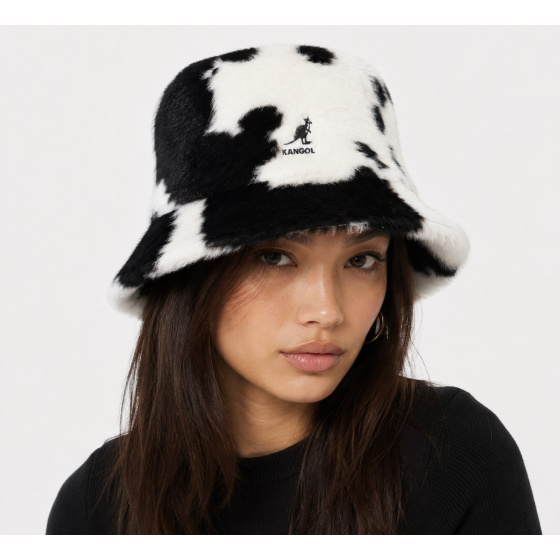 copy of Black & White Faux Fur Bucket Hat - Kangol