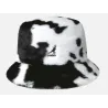 Bob Cow Fur Black & White Faux Fur - Kangol - Reference: 24417| Traclet Hat Shop