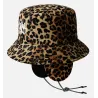 Leopard Bucket Hat with Ear Flaps Tawny – Kangol Reference : 24421| Chapellerie Traclet