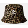 Leopard Bucket Hat with Ear Flaps Tawny – Kangol Reference : 24421| Chapellerie Traclet