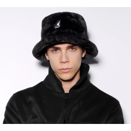copy of Black & White Faux Fur Bucket Hat - Kangol