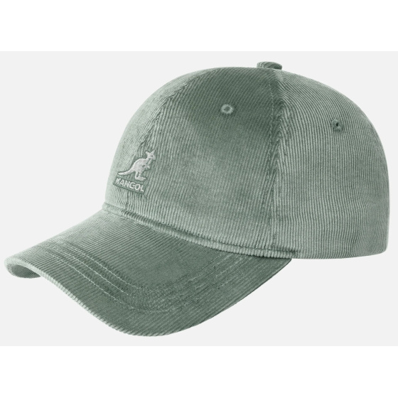 Casquette Strapback Cord Coton Vert Sauge - Kangol