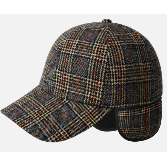 Plaid Cap with Ear Flaps - Kangol