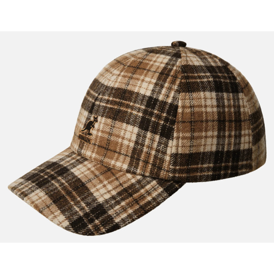 Casquette Plaid Cache-Oreilles Beige - Kangol
