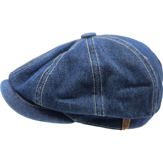 Blue Denim Newsboy Cap Cotton - Traclet