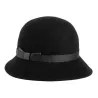 Mélodie Black Cloche Hat - Traclet Reference: 24436| Chapellerie Traclet