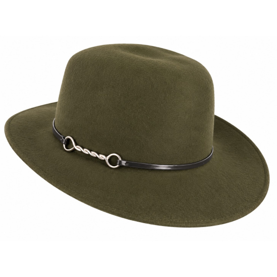 copy of Black Wool Rose Fedora Hat - Seeberger