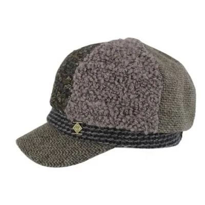 Casquette Gavroche Upcycling Patchwork Laine - Traclet