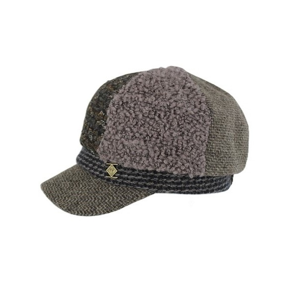 Gavroche Upcycling Patchwork Wool Cap - Traclet