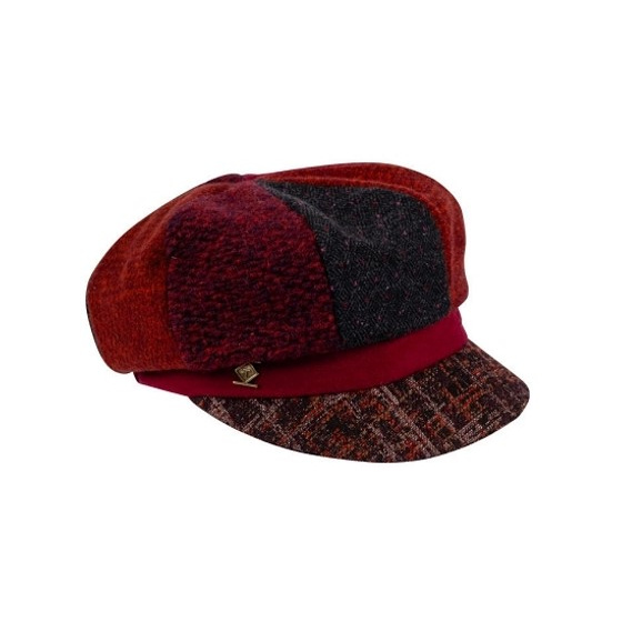 Casquette Gavroche Upcycling Gav Patchwork Laine - Traclet