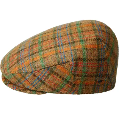 Jeno Checked Wool Flat Cap - Bailey Reference : 24454| Chapellerie Traclet
