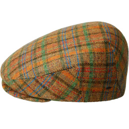 Jeno Checked Wool Flat Cap - Bailey