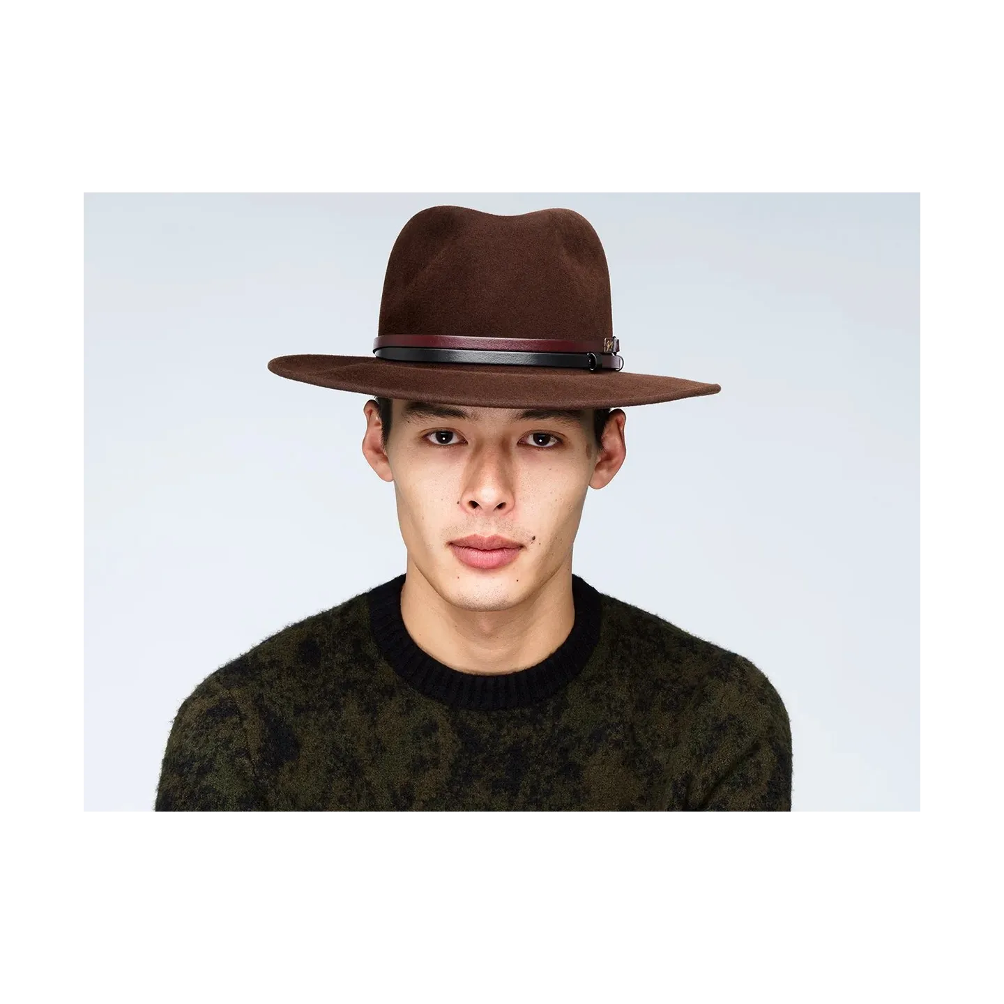 Stedman Brown Wool Felt Fedora Hat - Bailey ref 24461 Chapellerie Traclet