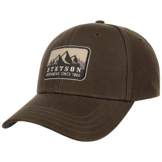 Casquette Baseball Rocky Mountain Coton Huilé Marron – Stetson