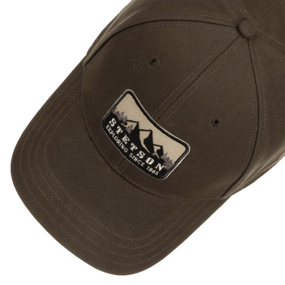Casquette Baseball Rocky Mountain Coton Huilé Marron – Stetson