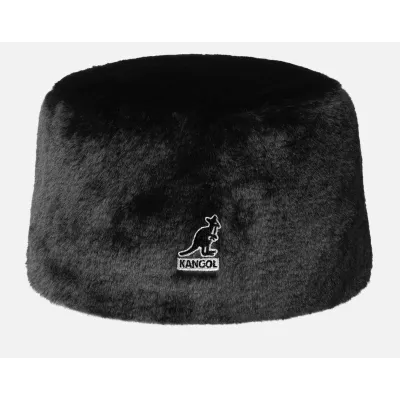 Beanie - Toque Topper Faux Fur Black - Kangol Reference: 24466| Traclet Hat Shop