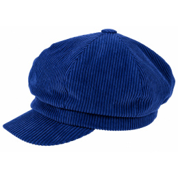 Gavroche Cap Egosa Cotton Velvet Lazuli - Traclet