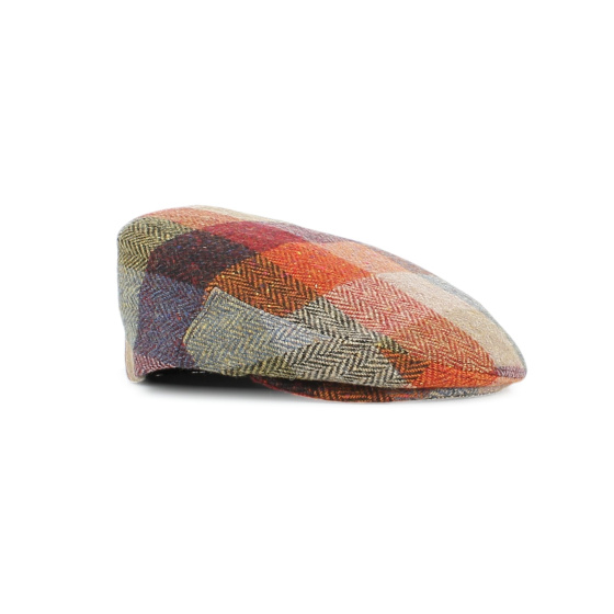 Casquette Plate Carreaux Laine Vierge - City Sport