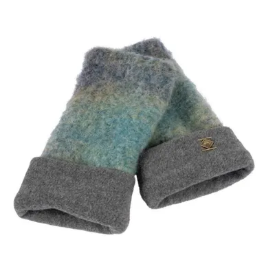 Mitaines Boreal Laine Chinées Bleu & Gris – Traclet