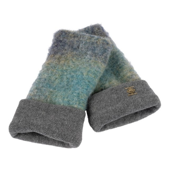 Mitaines Boreal Laine Chinées Bleu & Gris – Traclet