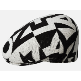 Casquette Plate Superfan 504 Noir & Blanc - Kangol