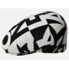 Casquette Plate Superfan 504 Noir & Blanc - Kangol référence 24497 - chapellerie traclet