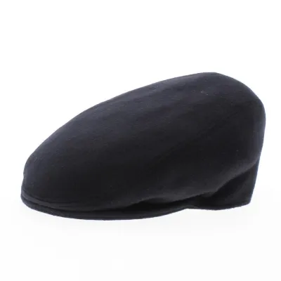 Casquette plate cashmere marine