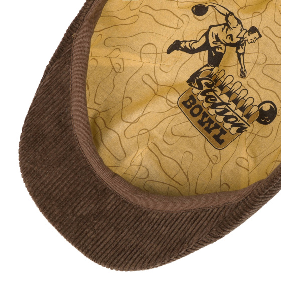 Dakota Corduroy Brown Duckbill Cap - Stetson