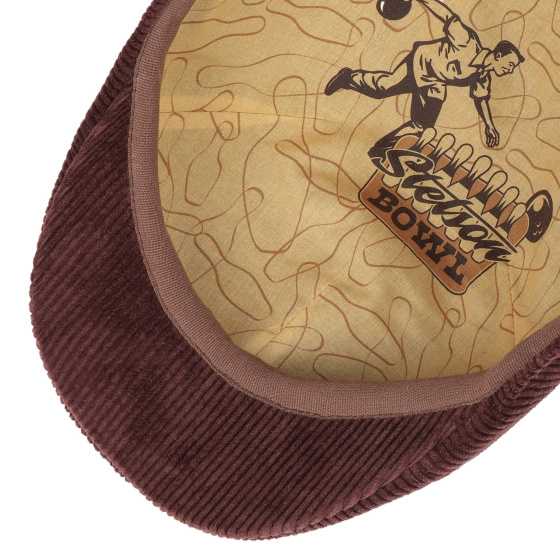 Casquette Bec De Canard Dakota Corduroy Bordeaux - Stetson