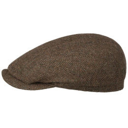 Casquette Chester Herringbone Laine Marron & Olive - Stetson