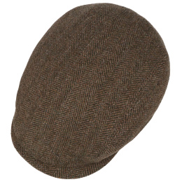 Casquette Chester Herringbone Laine Marron & Olive - Stetson