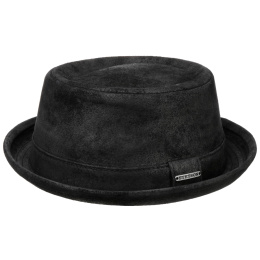Portland Leather Pork Pie Hat BLACK - STETSON