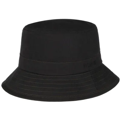 Chapeau Travis Waxed Cotton Noir UPF 40+ - Stetson
